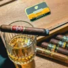 Crónica de un maridaje entre habanos y tequila Centinela en Spirit Rooms, Condesa CDMx. Vaso con habanos.